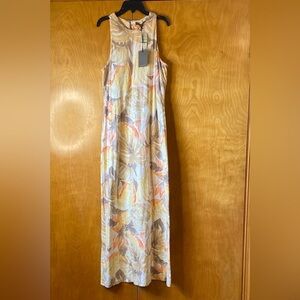 Tommy Bahama Leafy Sleeveless Maxi Dress - Multicolor. Size L